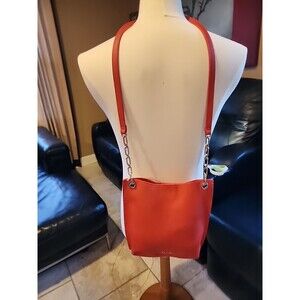 Pre-Owned Ted Baker Orange Pebbled Crossbody Crossbody